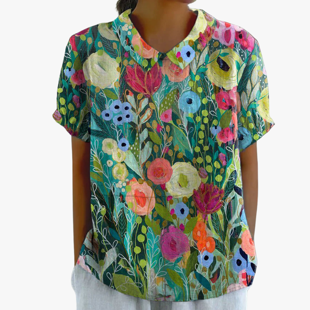 Daisy | Floral Watercolor Shirt