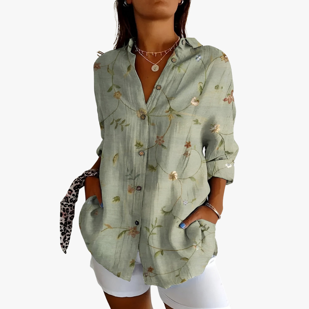 Maia | Floral Summer Blouse