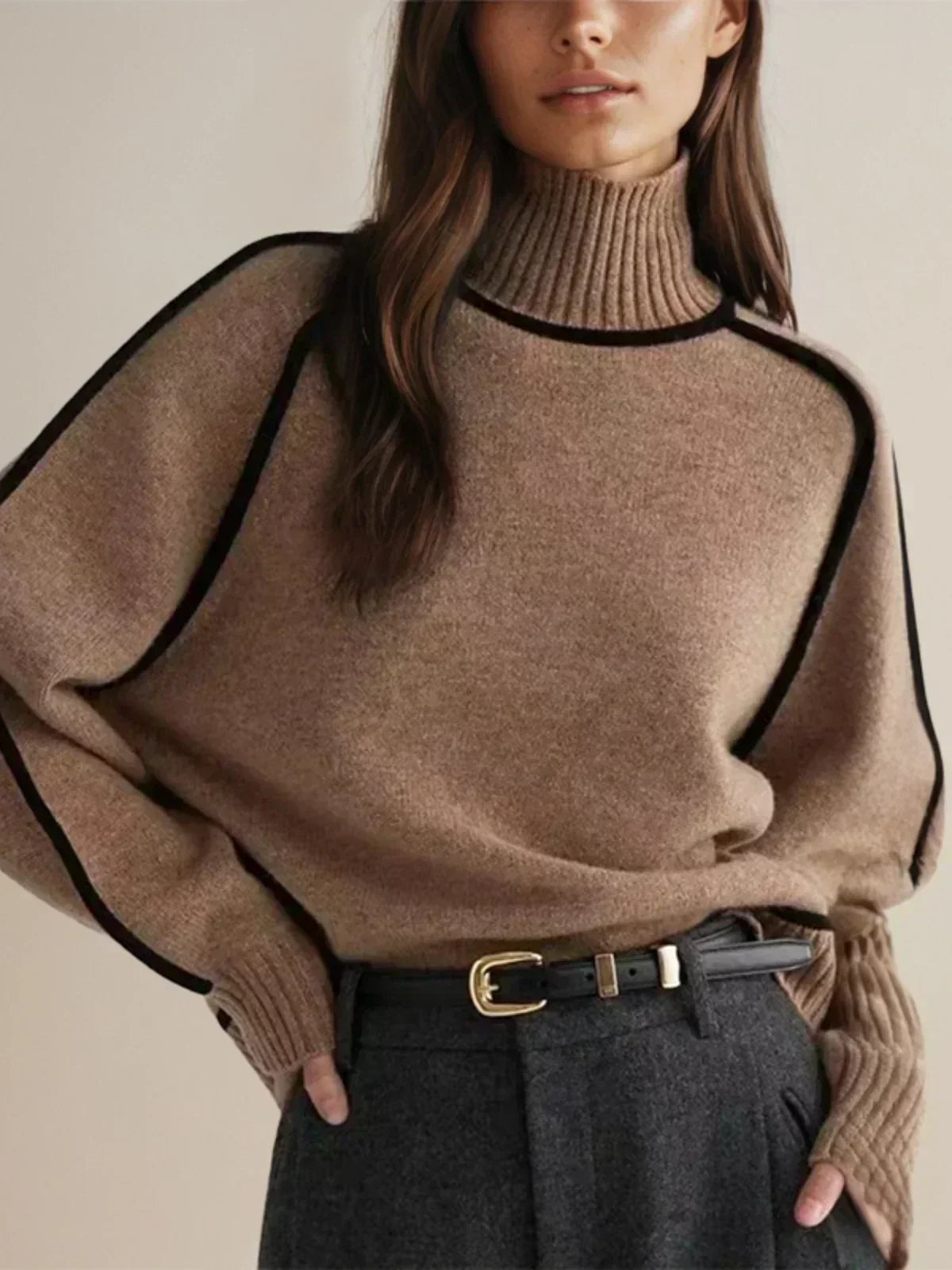 Donna | Cozy Soft-Knit Turtleneck Sweater